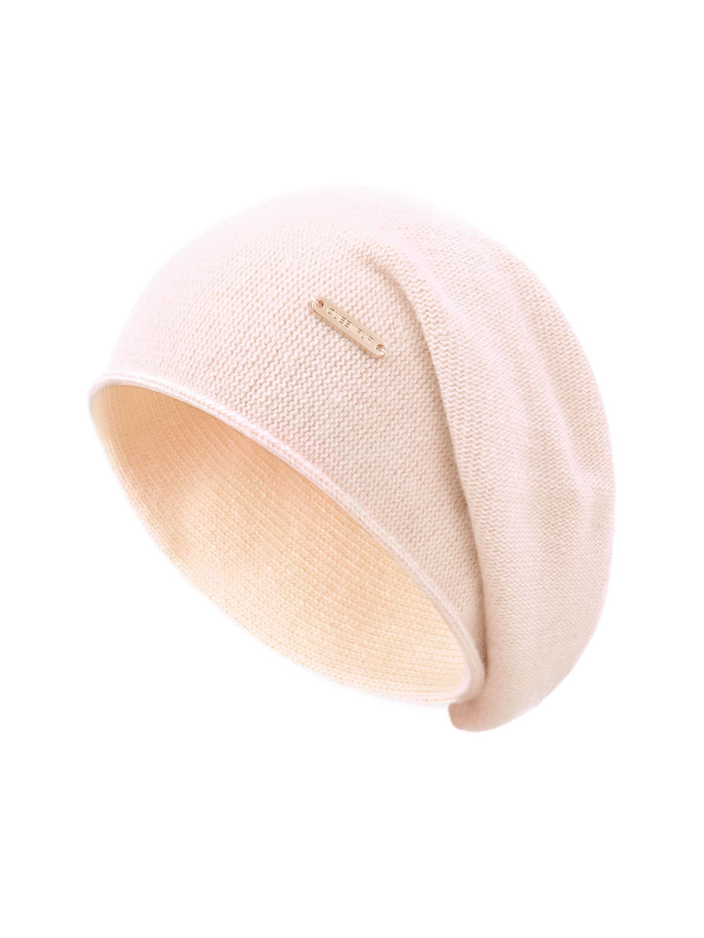 Knit Slouchy Beanie Hats for Women Cashmere Ski Cap Knitted | Beige | Size OS